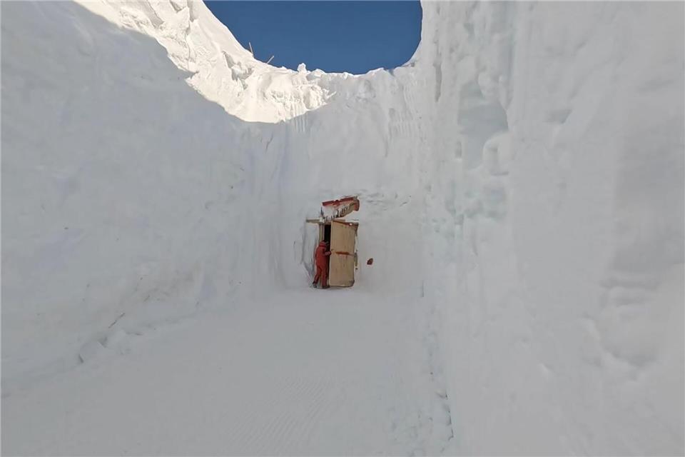 Das Archiv soll das Eis auch in Zukunft bewahren.Gaetano Massimo Macri/CNR/ENEA/dpa