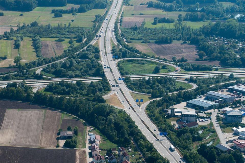 Das Autobahnkreuz Deggendorf. (Archiv)picture alliance / dpa