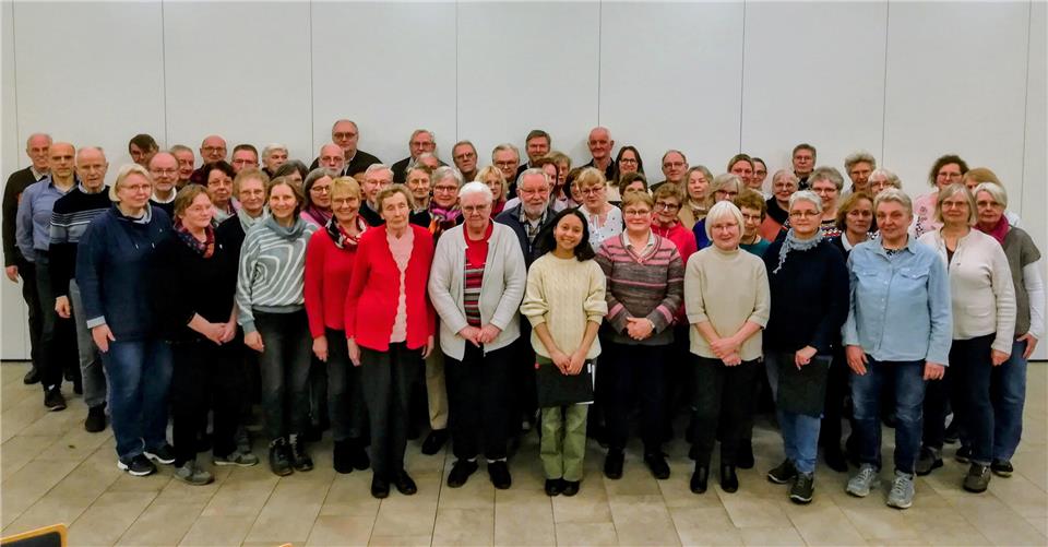 Das Bild entstand bei der erfolgreichen Fusion der beiden Chöre zum Martinus-Chor.