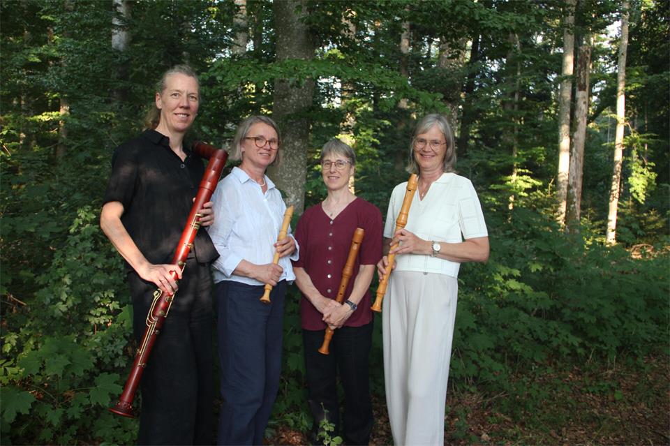 Das Blockflötenquartett „La Lusignuola“ spielt am 8. November im Farb. 