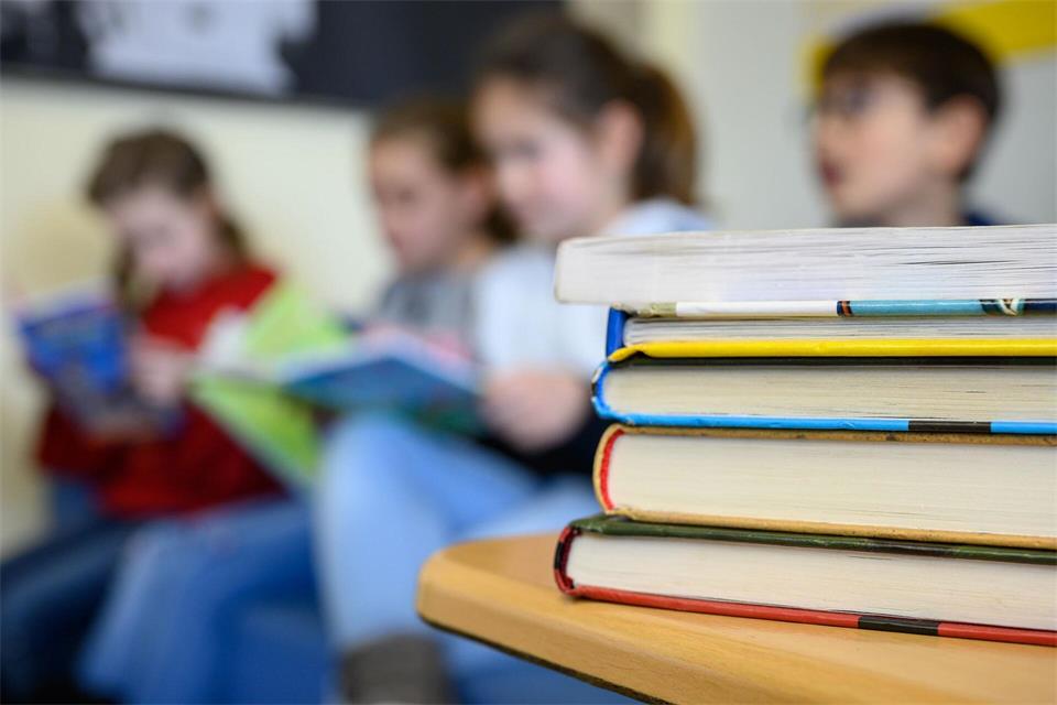 Das Bücherkoffer-Programm soll auch helfen, bei Grundschulkindern die Lust am Lesen zu wecken. (Symbolbild)Sebastian Gollnow/dpa