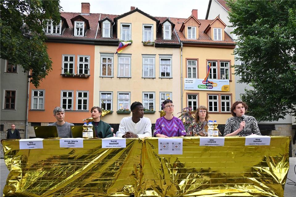 Das Bündnis zieht Bilanz.Martin Schutt/dpa
