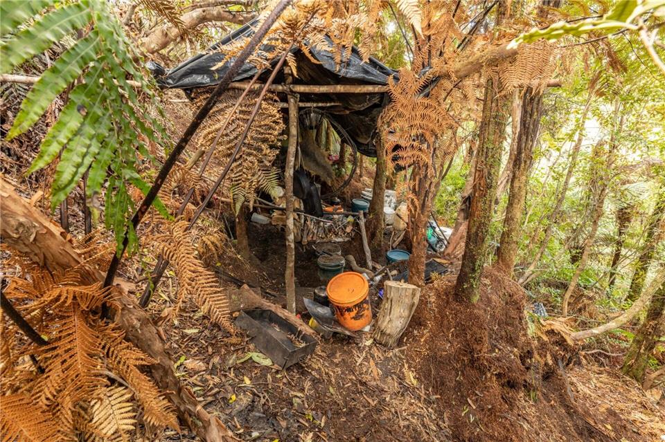 Das Camp war extrem gut versteckt.NZ Police/dpa