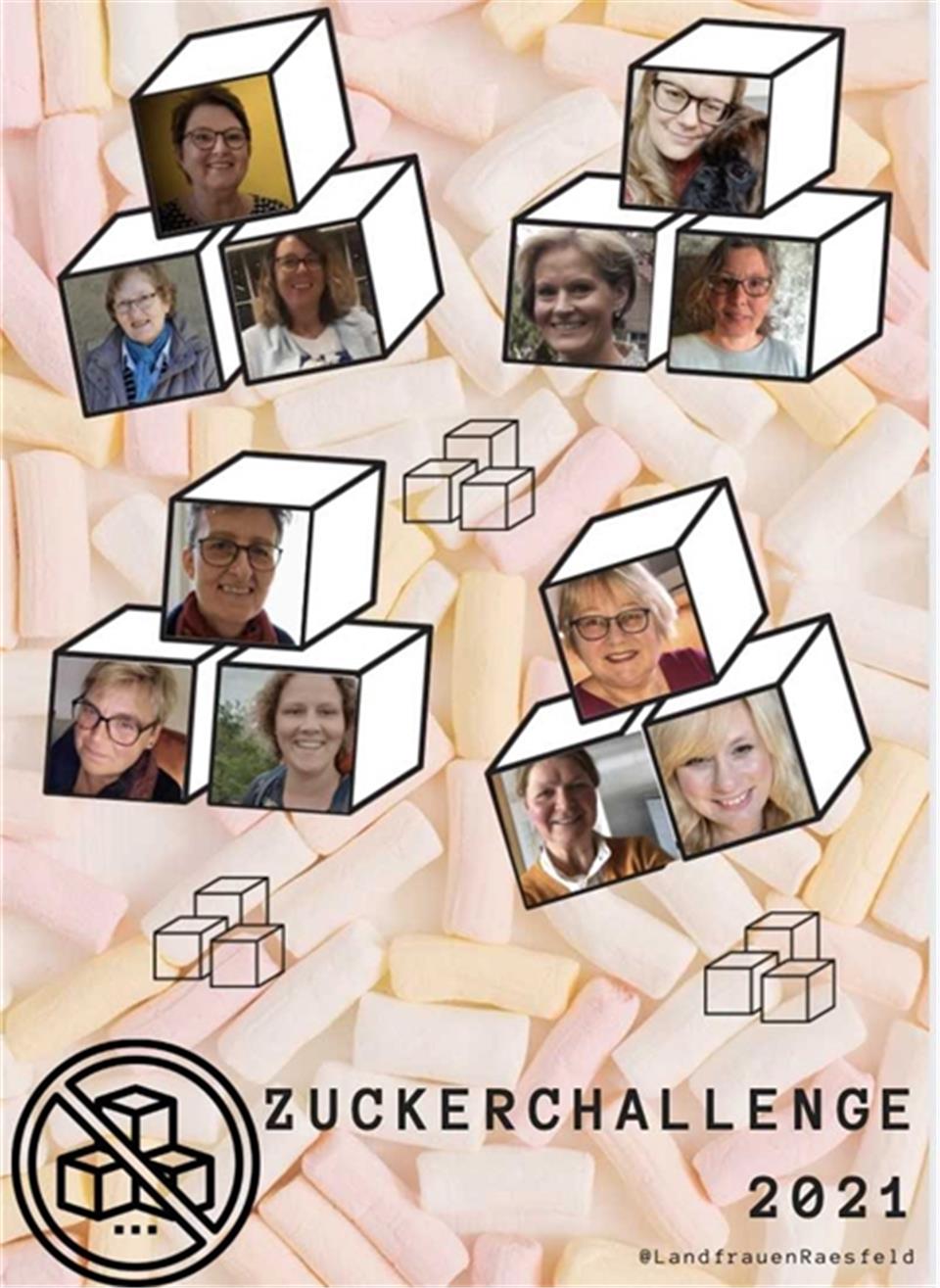 Das Cover des E-Books zeigt einige Teilnehmerinnen der Zucker-Challenge der Raesfelder Landfrauen.