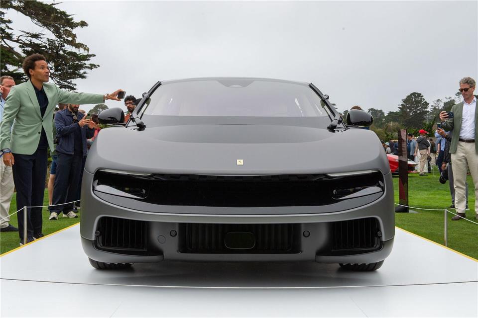 Das Design des Luce weicht stark vom bisherigen typischen Ferrari-Aussehen ab.Andrej Sokolow/dpa