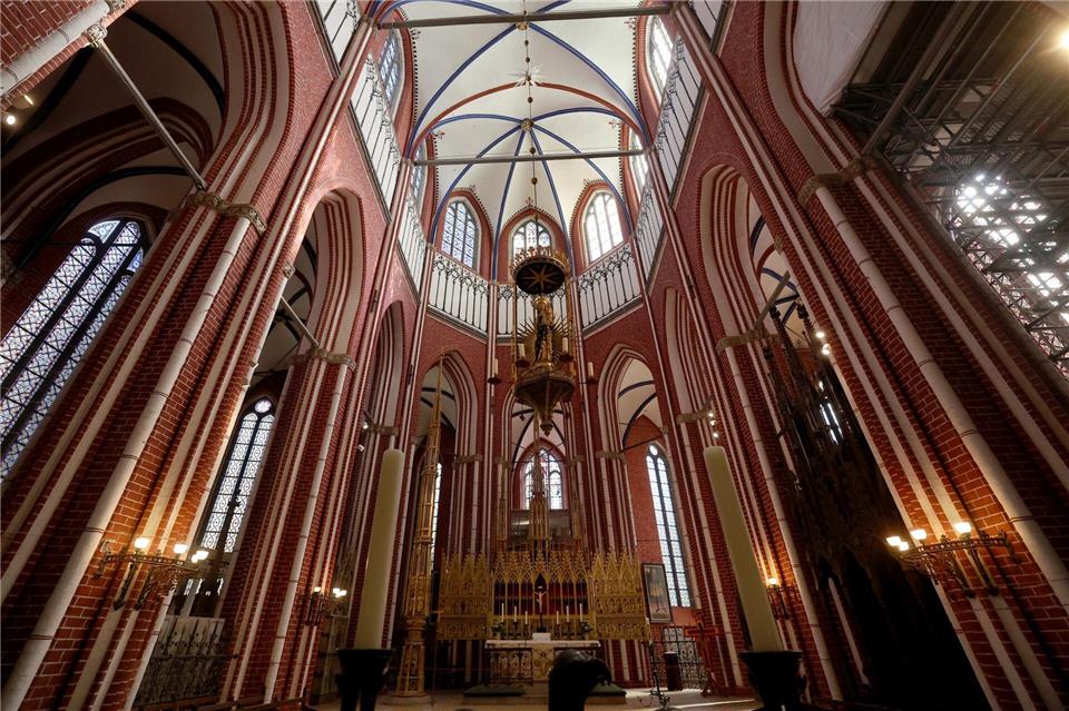 Das Doberaner Münster gilt als „Perle der Backsteingotik“.Bernd Wüstneck/dpa