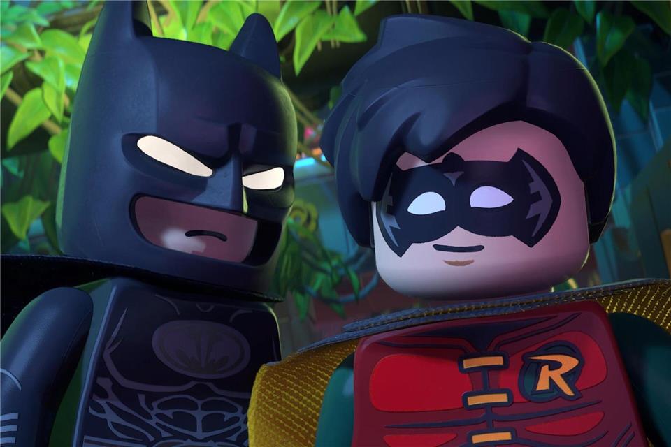 Das Duo für Gerechtigkeit: Batman und Robin sorgen im Spiel „Lego Batman“ für Ordnung in Gotham City.-/Warner Bros. Games/dpa-tmn