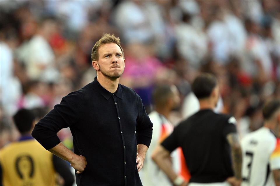 Das EM-Aus gegen Spanien schmerzte Nagelsmann sehr. (Archivbild) Federico Gambarini/dpa