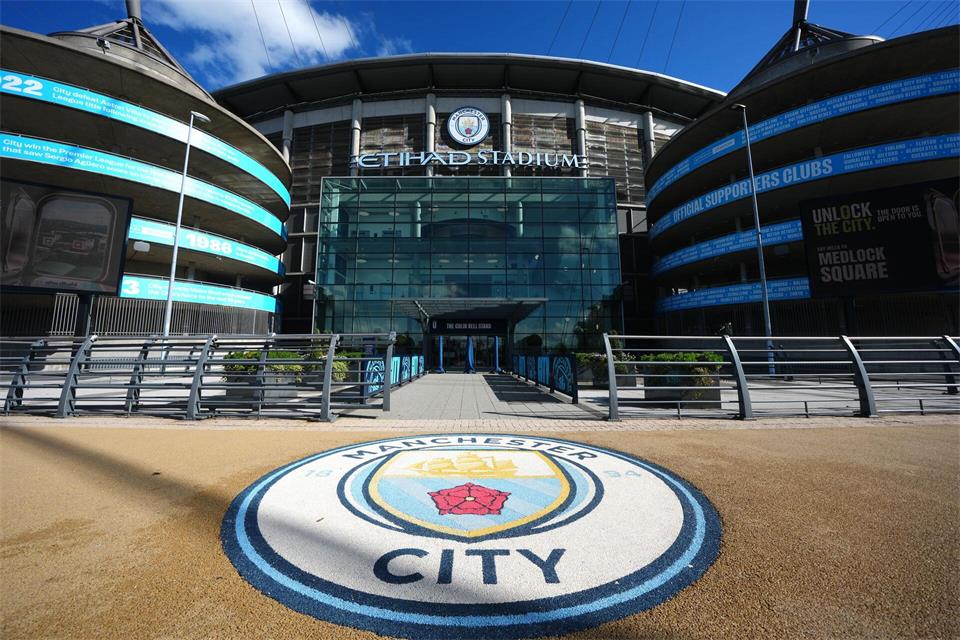 Das Etihad Stadium von Manchester City.Martin Rickett/PA Wire/dpa