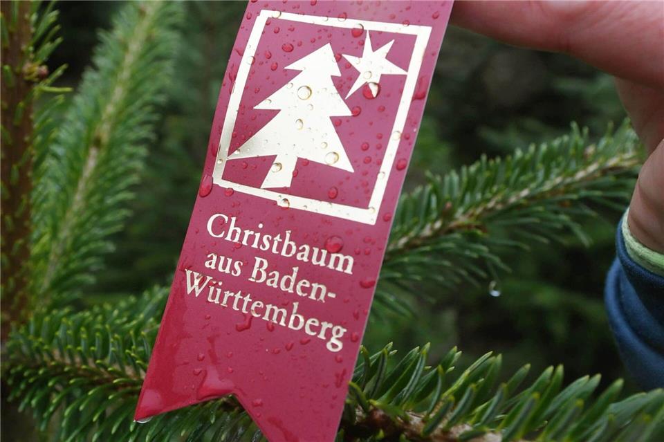 Das Etikett dürfen nur Mitglieder des Christbaumverbands Baden-Württemberg verwenden. (Archivbild)picture alliance / dpa