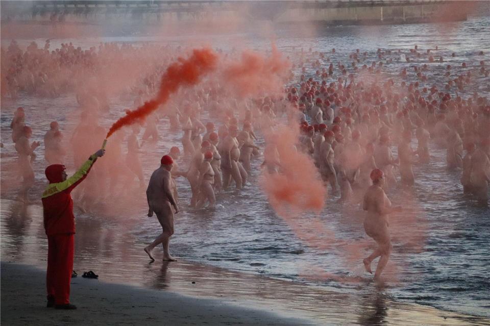 Das Event markiert seit 2013 den Abschluss des Dark-Mofo-Festivals.Ethan James/AAP/dpa