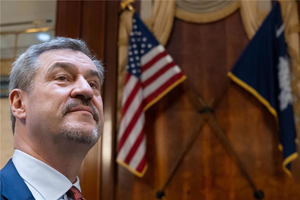 Das Fazit von Markus Söder: Trotz der nicht einfachen politischen Lage sind die Beziehungen zu den USA für Bayern weiterhin immens wichtig.  Sven Hoppe/dpa