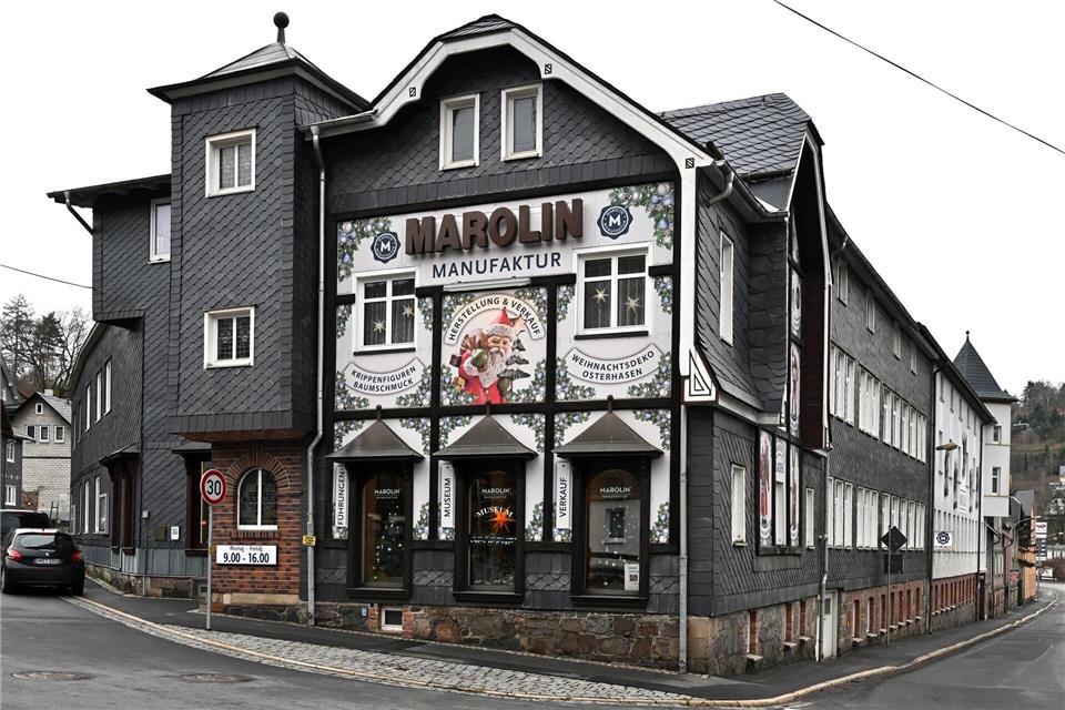 Das Firmengebäude von Marolin, das 1925 um einen Industrieanbau erweitert wurde, hat Brandkatastrophen überstanden und wurde nach der Enteignung in den DDR-Jahren schließlich wieder zur Produktionsstätte der Familie. Martin Schutt/dpa
