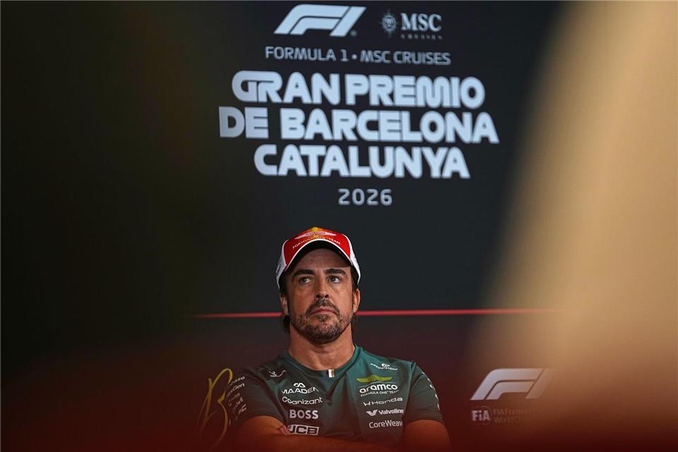 Das Formel-1-Ende naht: Fernando Alonso bei seinem Heimspiel.Fatima Shbair/AP/dpa