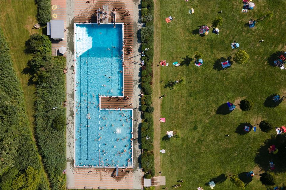 Das Freibad Wostra ist noch bis kommenden Sonntag geöffnet.Sebastian Kahnert/dpa