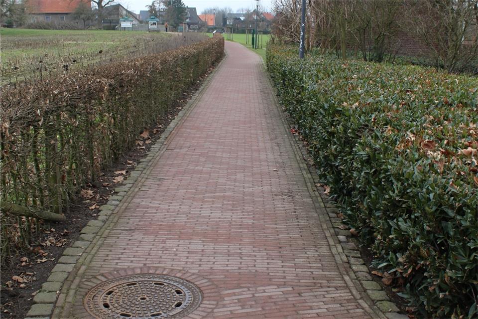 Das Freiter Pättken verbindet den Raesfelder Ortskern mit der Schlossfreiheit. Das Freizeitgelände soll den Bereich aufwerten.