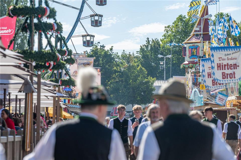 Das Gäubodenvolksfest in Straubing gilt als das zweitgrößte Volksfest in Bayern nach dem Oktoberfest. (Archivbild)Armin Weigel/dpa