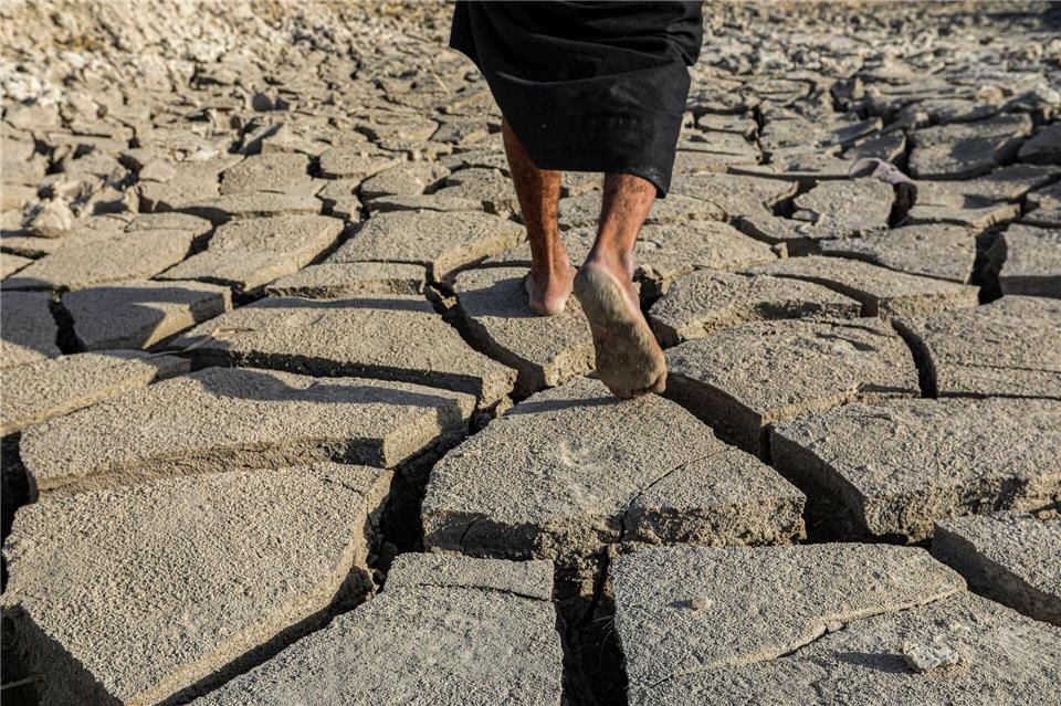 Das Gebiet um den Euphrat gilt als Wiege der Zivilisation - und vertrocknet.Nabil al-Jurani/AP/dpa