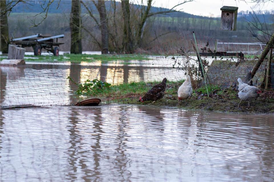 Teils Entwarnung bei Hochwasserlage in Franken Das Hochwasser geht in Bayern zurück. Pia Bayer/dpa