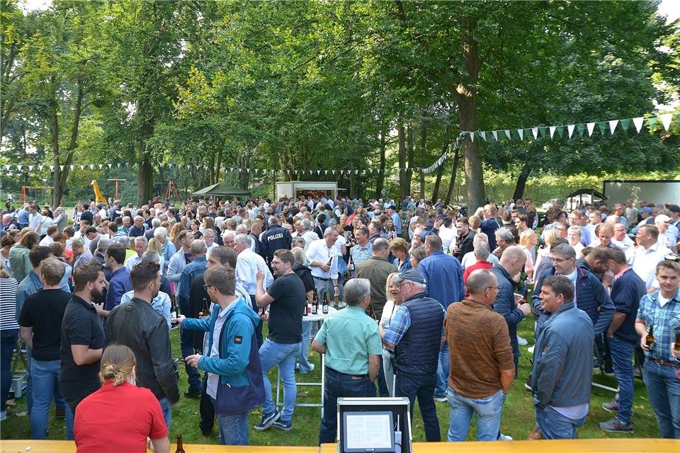 Das Hygienekonzept des Junggesellenschützenfestes wird vom Raesfelder Ordnungsamt gelobt.