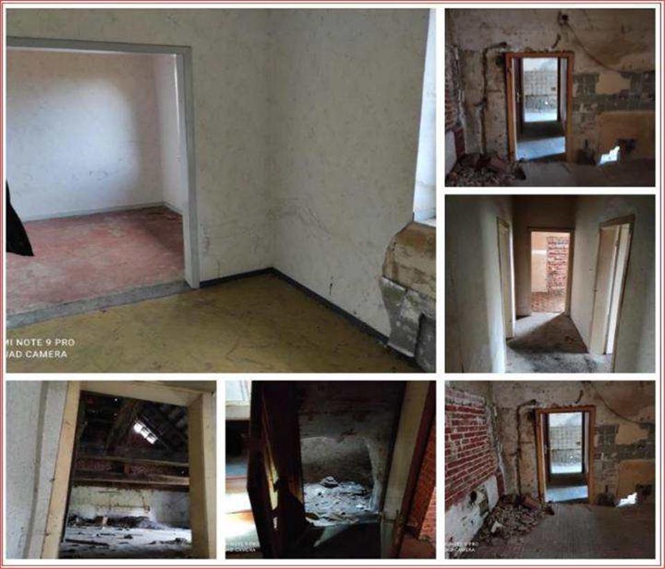 Das Innere des Abriss-Hauses.