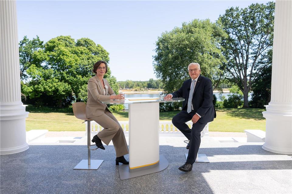 Das Interview wurde am zweiten Amtssitz des Bundespräsidenten in Bonn geführt. Ben Knabe/ZDF/dpa