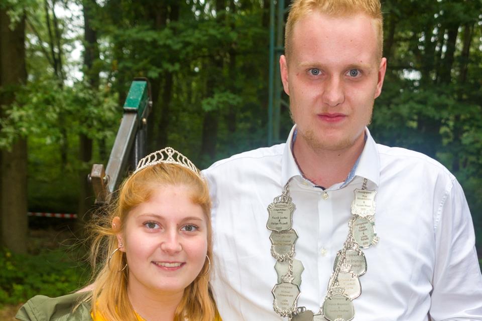 Das Jungschützenkönigspaar Sarah Jakob und Jan Alferding.