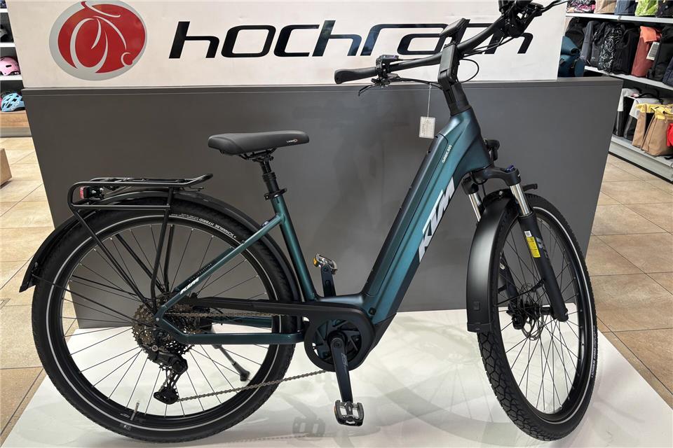 Das KTM Macina Gran 820 E-Bike kommt in schicker Aufmachung daher