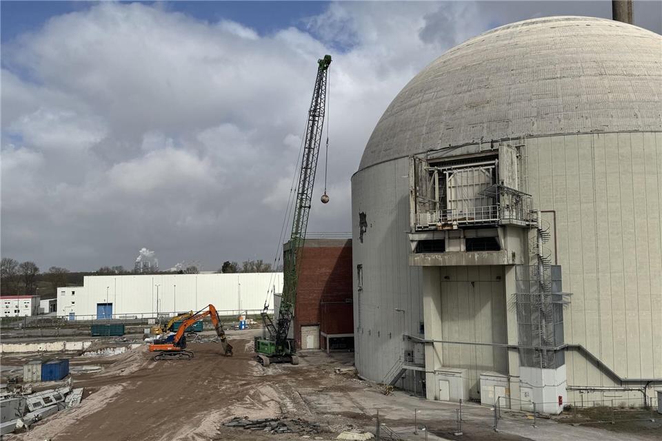 Das Kernkraftwerk Stade wird bis Ende des Jahres zurückgebaut. -/PreussenElektra GmbH/dpa
