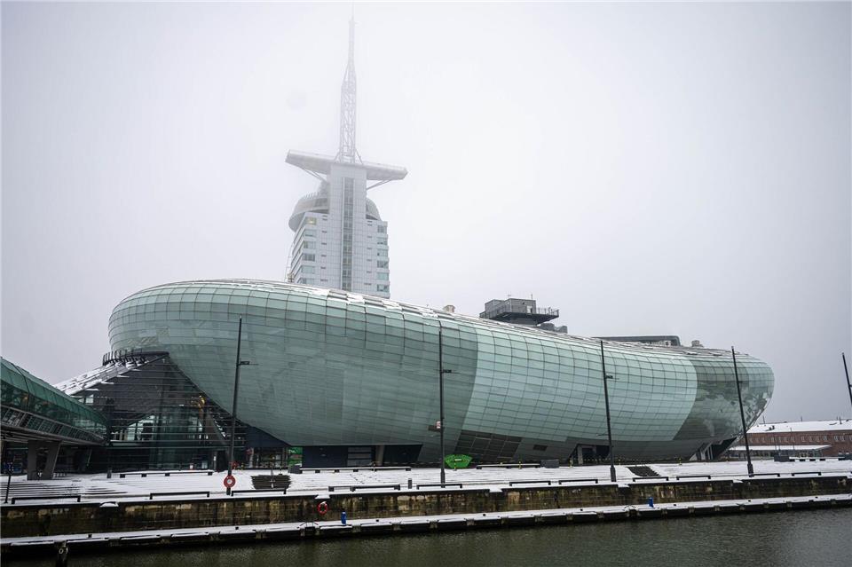 Das Klimahaus Bremerhaven ist bald auf Millionen Münzen zu sehen. (Archivbild)Sina Schuldt/dpa