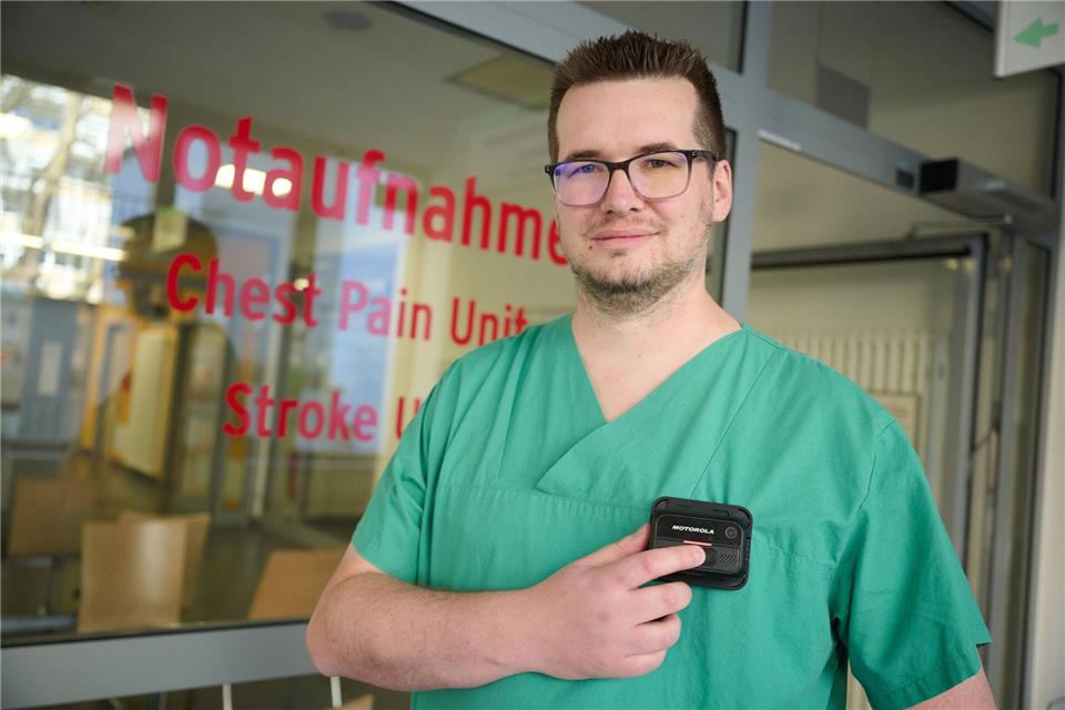 Das Klinikum Dortmund testet derzeit Bodycams für das Personal der Notaufnahme. Bernd Thissen/dpa