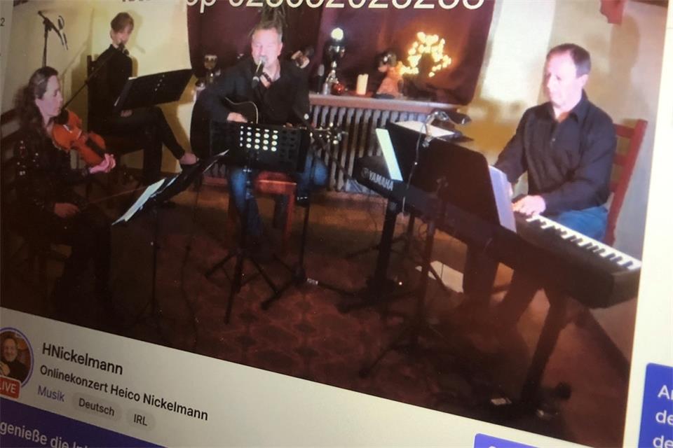 Das Konzert von Heico Nickelmann wurde online übertragen.