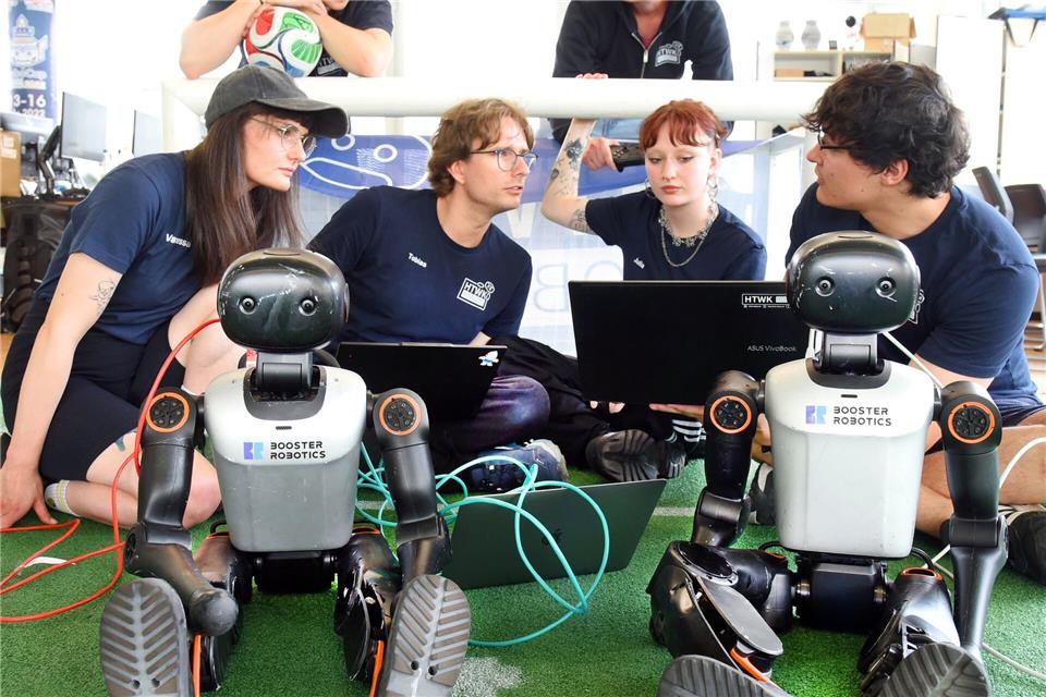 Das Leipziger Roboterteam verpasste den WM-Titel im Finale. (Archivbild)Waltraud Grubitzsch/dpa /dpa