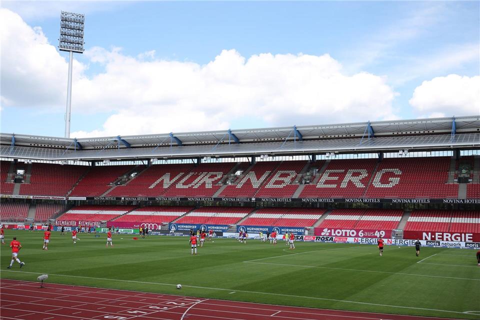 Das Max-Morlock-Stadion in Nürnberg in seinem heutigen Ausbauzustand (Archivbild). Daniel Karmann/dpa