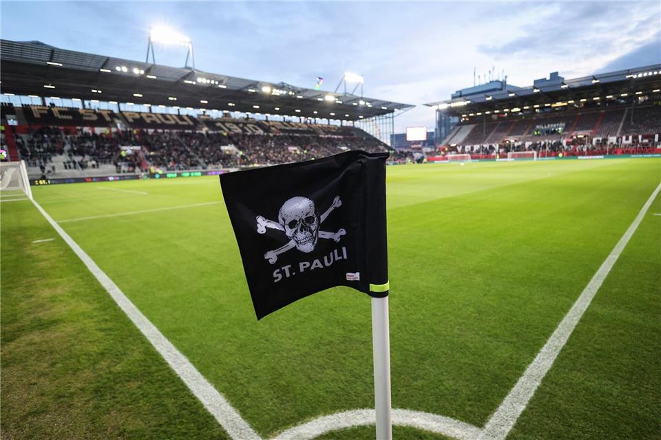 Das Millerntor-Stadion des FC St. Pauli vor dem Spiel gegen Union Berlin.Christian Charisius/dpa
