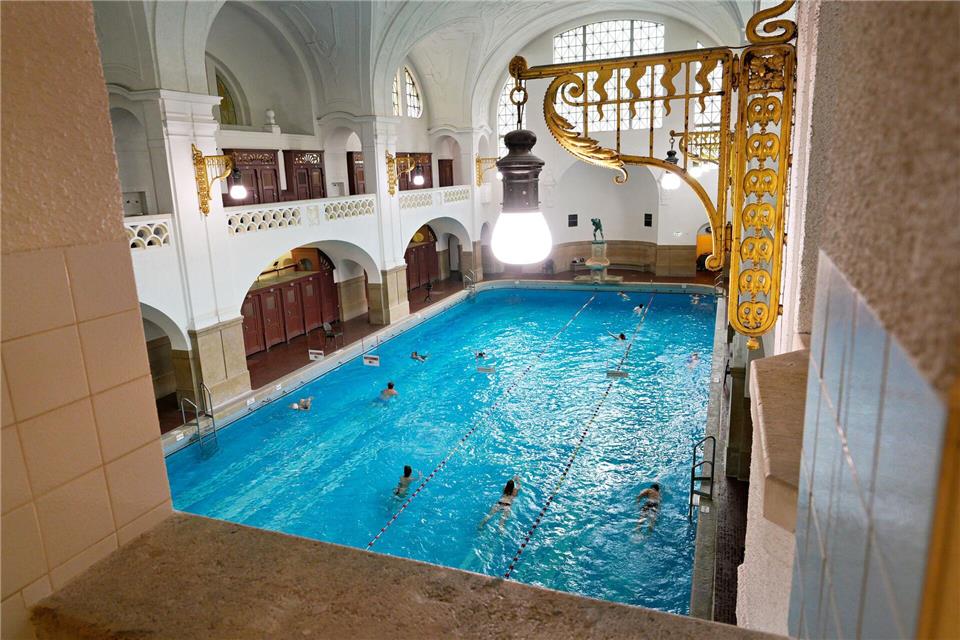 Das Müller’sche Volksbad feiert im Mai sein 125-jähriges Bestehen.Uwe Lein/dpa