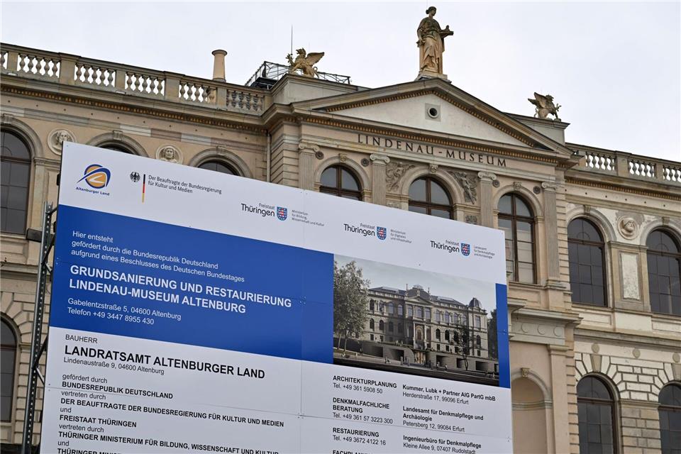 Das Museumsgebäude am Altenburger Schlusspark wurde 1876 als Herzogliches Landesmuseum eröffnet.Martin Schutt/dpa