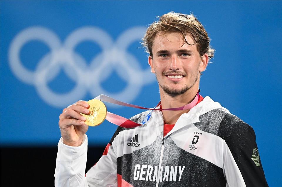 Das Olympiagold 2021 bleibt Zverev für immer. (Archivbild)Marijan Murat/dpa