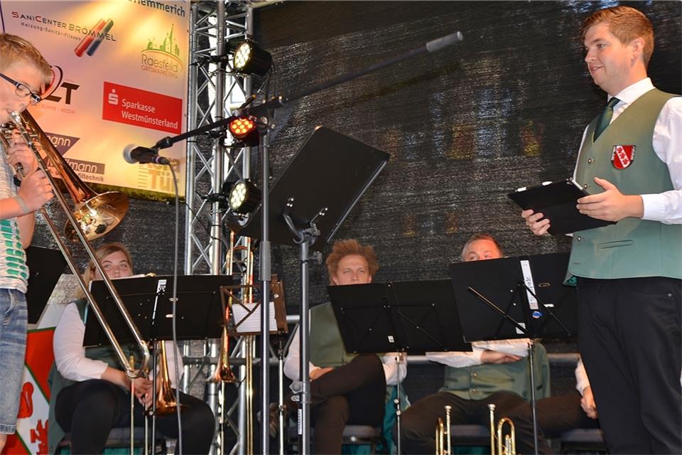 Das Orchester„Erler Jäger“ musiziert am Sonntag. 