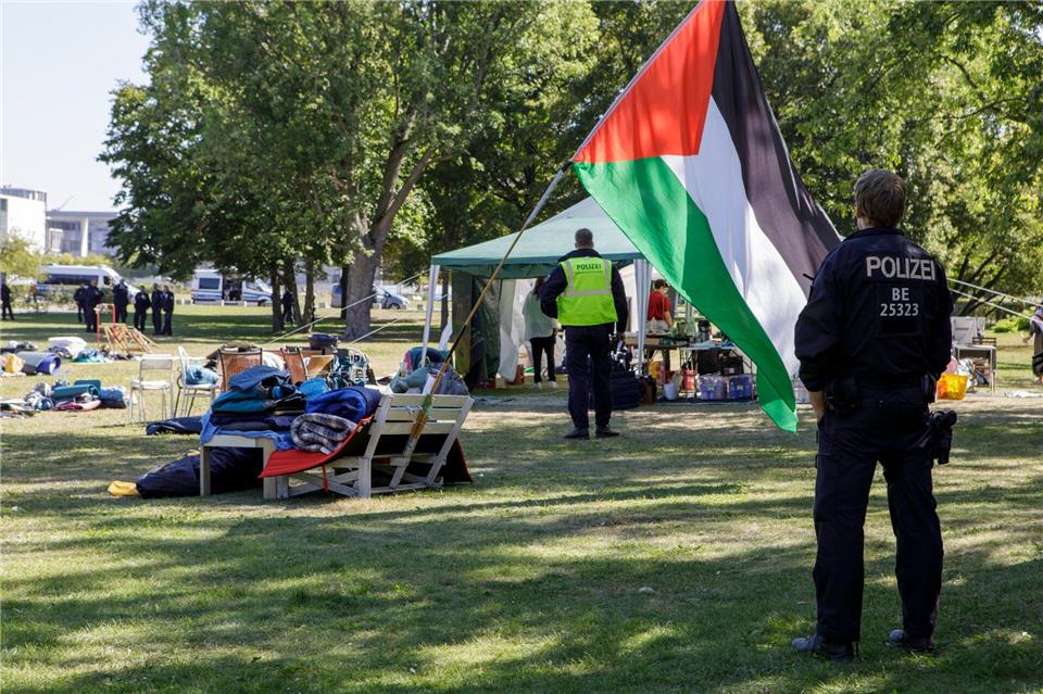 Das Protestcamp nah dem Kanzleramt gab es schon längere Zeit. --/dpa