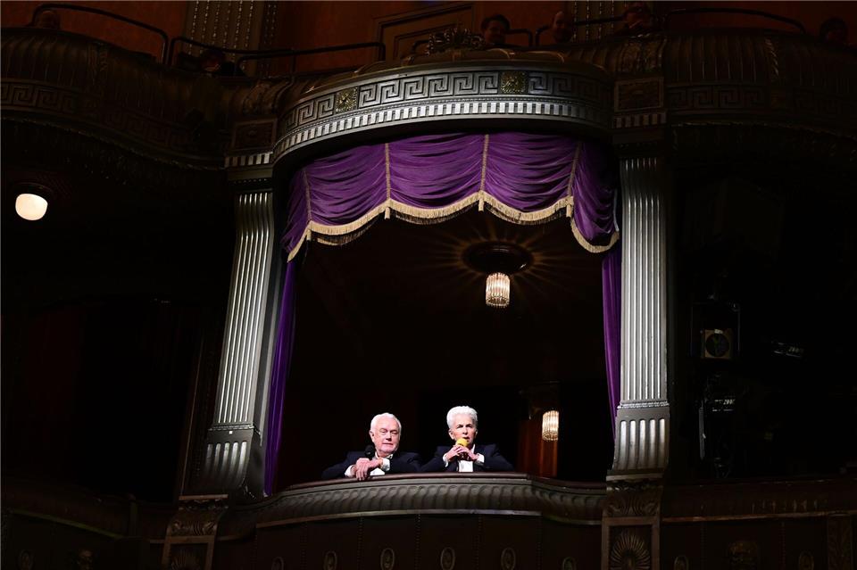 Das Publikum hatte nicht mit der Einlage gerechnet.Bernd Weißbrod/dpa