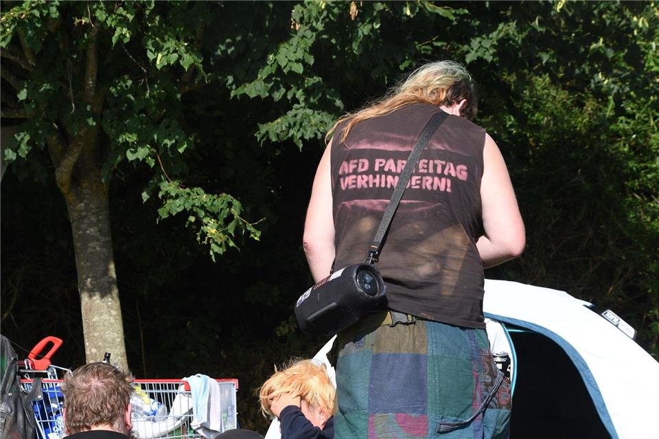 Das Punk-Camp auf Sylt steht in diesem Jahr unter dem Motto „Normalize Revolution“.Lea Albert/dpa