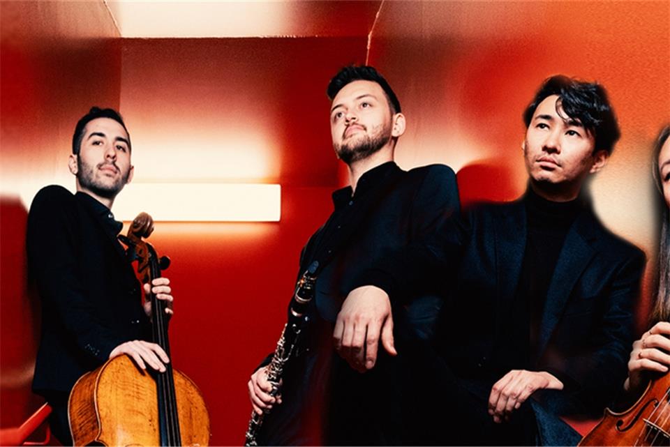 Das Quartett „Philimaro“ tritt im Rittersaal des Raesfelder Schlosses auf.