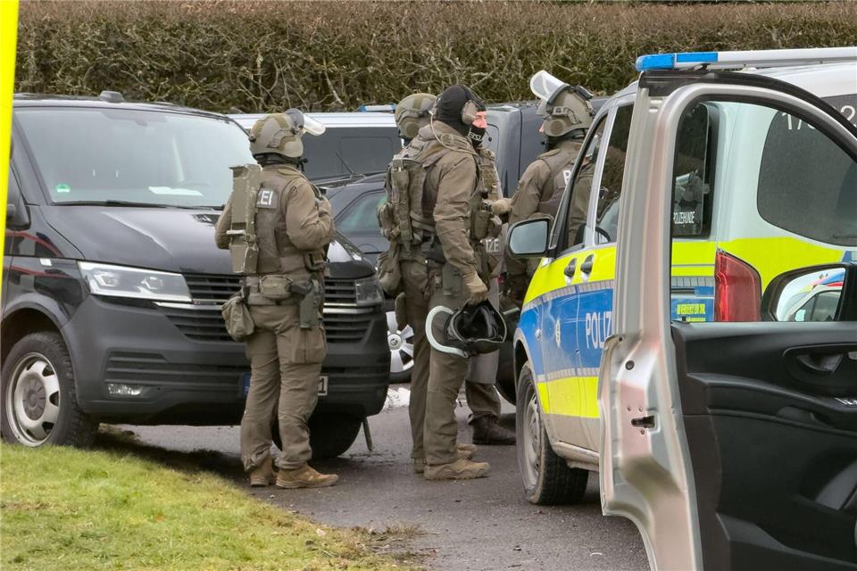 Das SEK war seit dem Morgen im Einsatz.Christian Klemm/onw-images/dpa