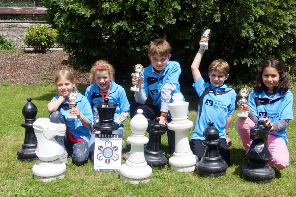 Das Schach-Team der St.-Sebastian-Schule.