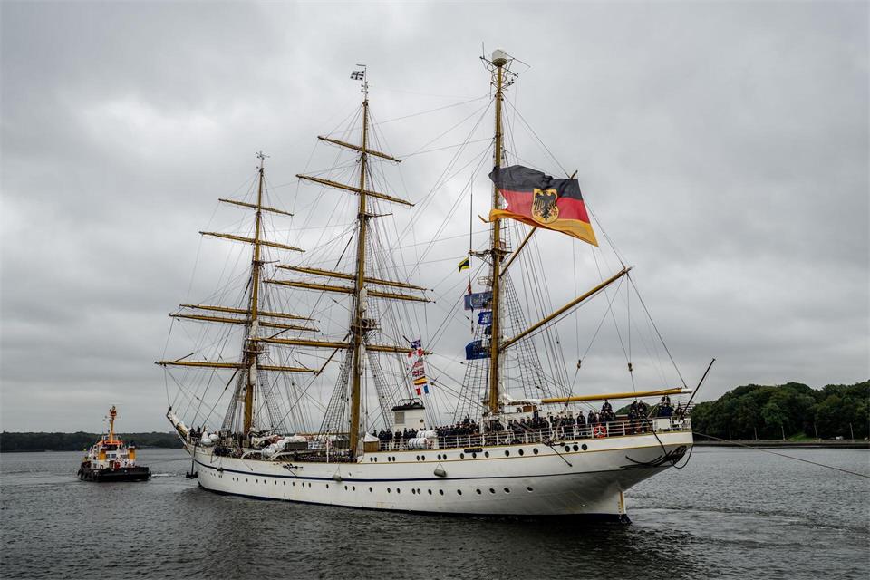 Das Segelschulschiff war 14.000 Seemeilen unterwegs. Axel Heimken/Kieler Nachrichten/dpa