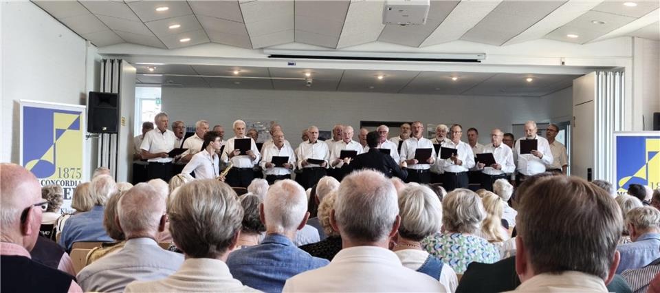Das Sommerkonzert des MGV Concordia Heiden war gut besucht.