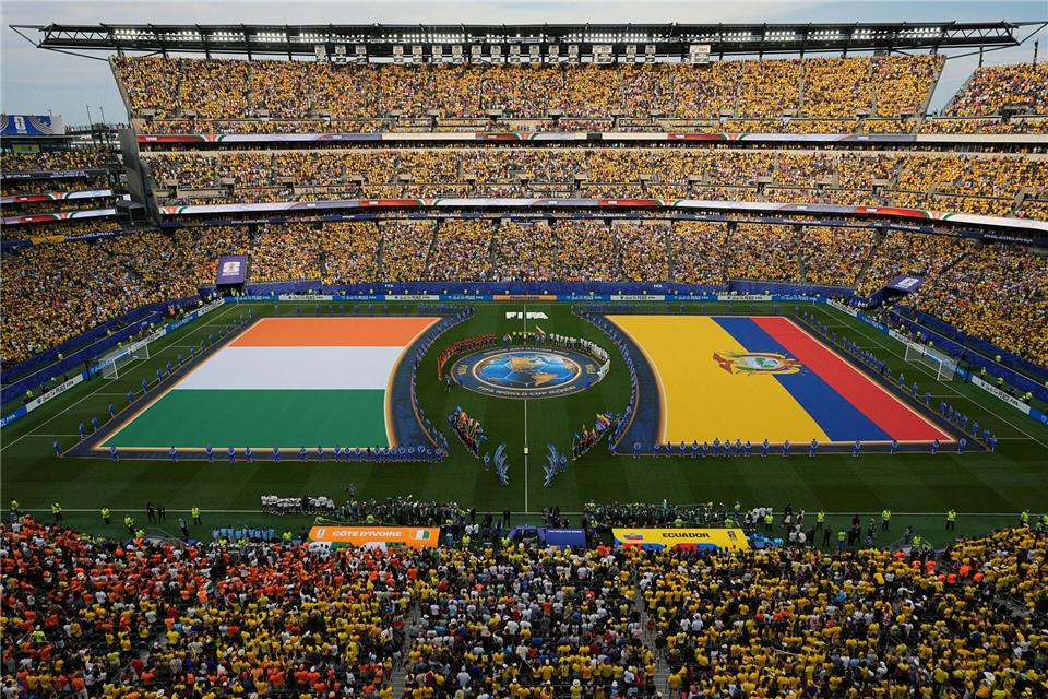 Das Stadion in Philadelphia war fest in der Hand der Ecuadorianer.Matt Rourke/AP/dpa