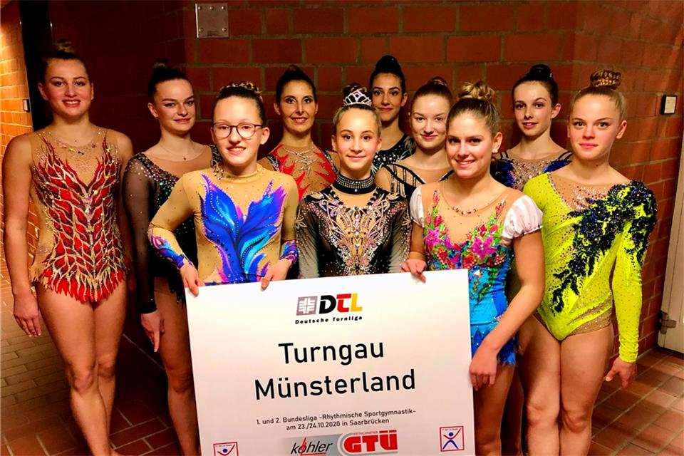 Bundesliga-Auftakt mit Luft nach oben Das Team „Turngau Münsterland“ belegte zum Saisonauftakt in Ostwestfalen Rang fünf.