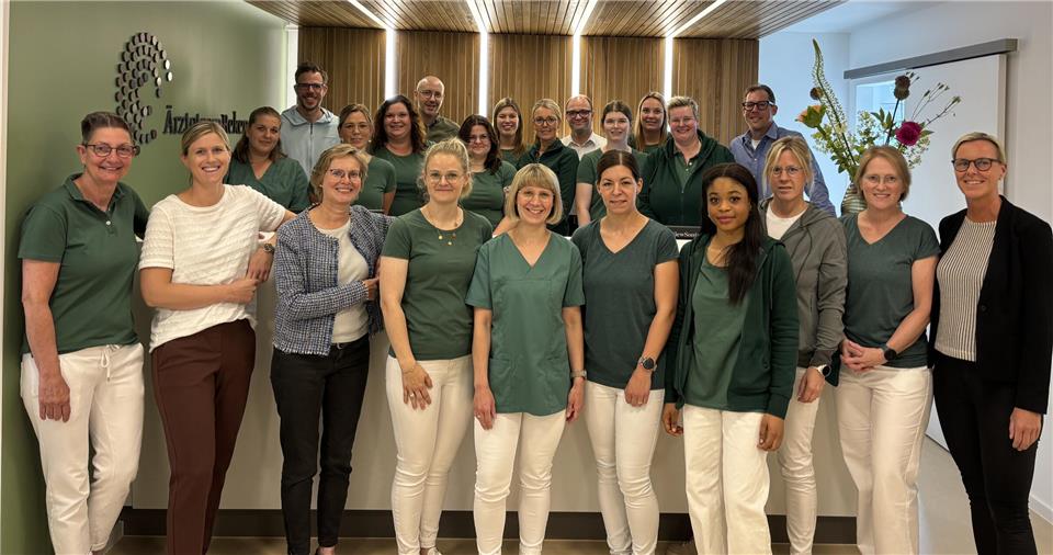 Das Team des Ärztehauses kümmert sich in der neuen Praxis um die Patienten.